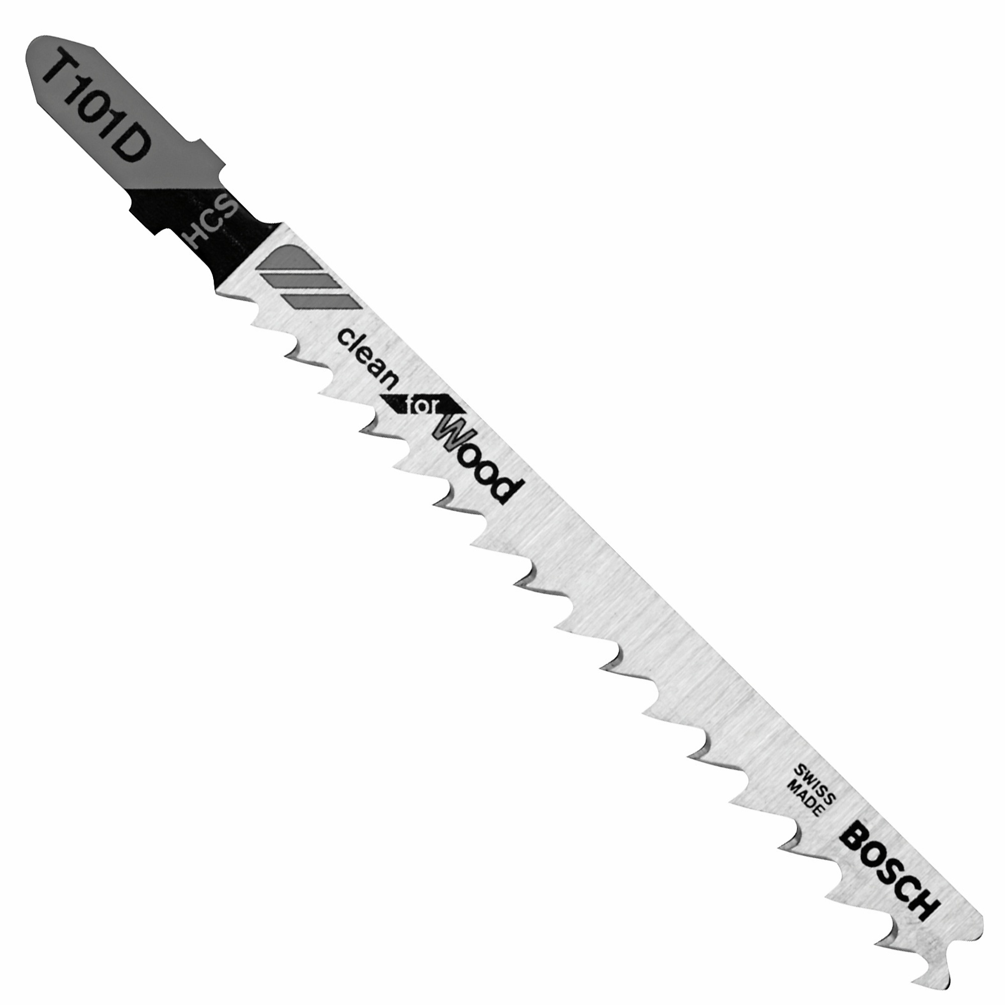 Bosch Clean for Wood T-Shank Jig Saw Blades — 4in., 6 TPI, 100 Pcs, Model# T101D100
